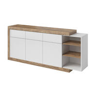 SIDEBOARD Azior Weiß und Holz - Weiß, Holzwerkstoff (200/85.7/40cm) - Petits-meubles