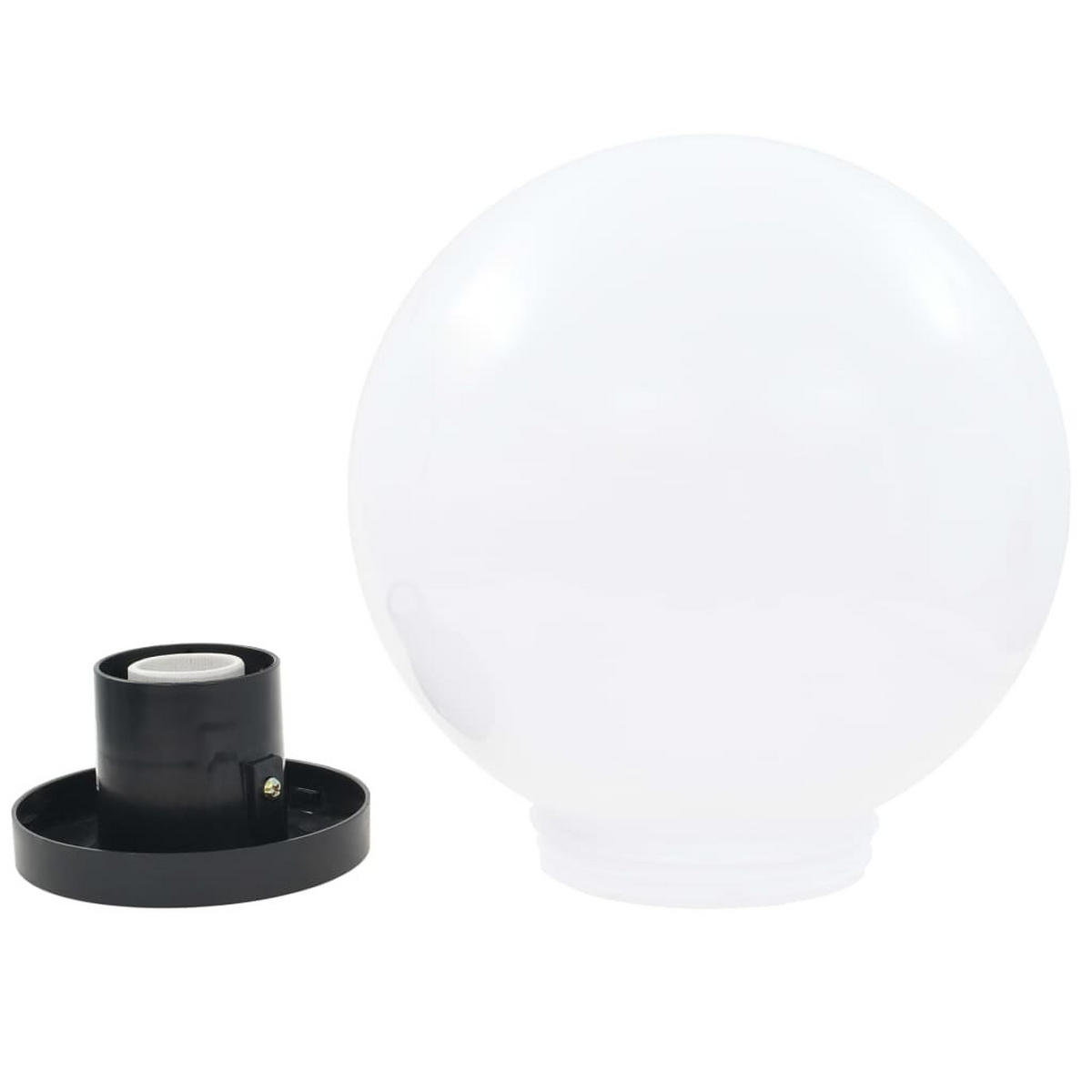 LED-GARTENLEUCHTEN 2Er Set Kugelförmig 25 Cm Pmma - Weiß, Kunststoff (25/25/25cm) - vidaXL