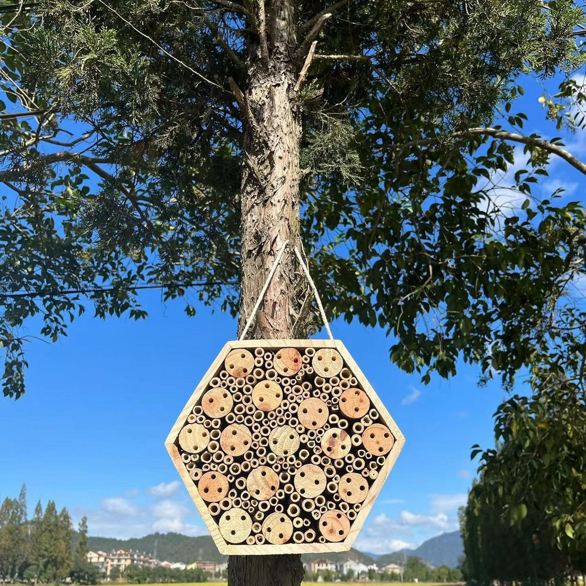 INSEKTENHOTEL 26/8/26 cm - Naturfarben, Holz (8/26/26cm) - Authentics
