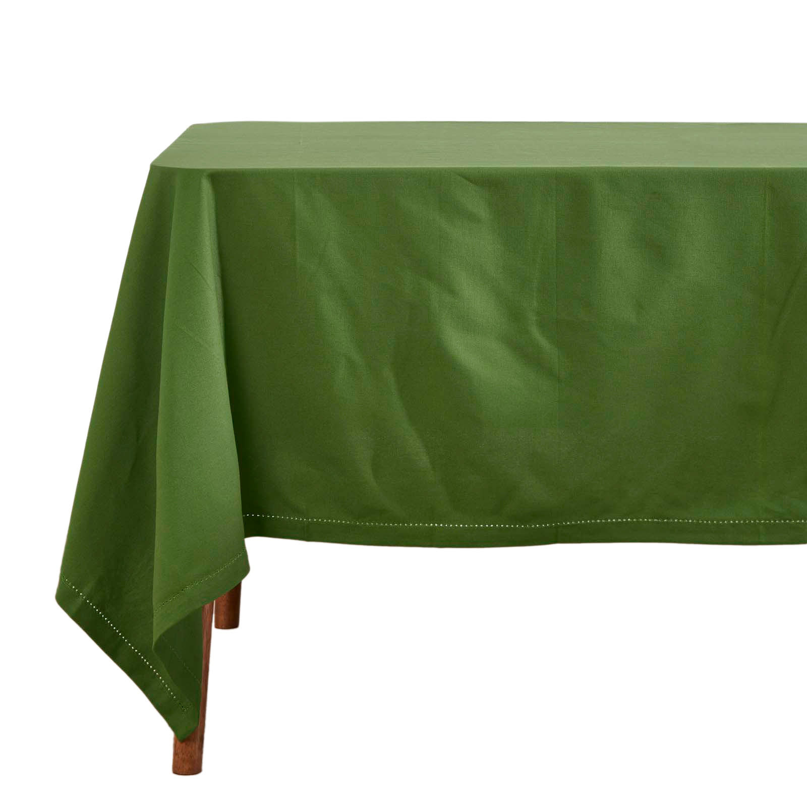 TISCHDECKE olivgrün 137/137 cm, 100% Baumwolle - Olivgrün, Textil (137/137cm) - Homescapes