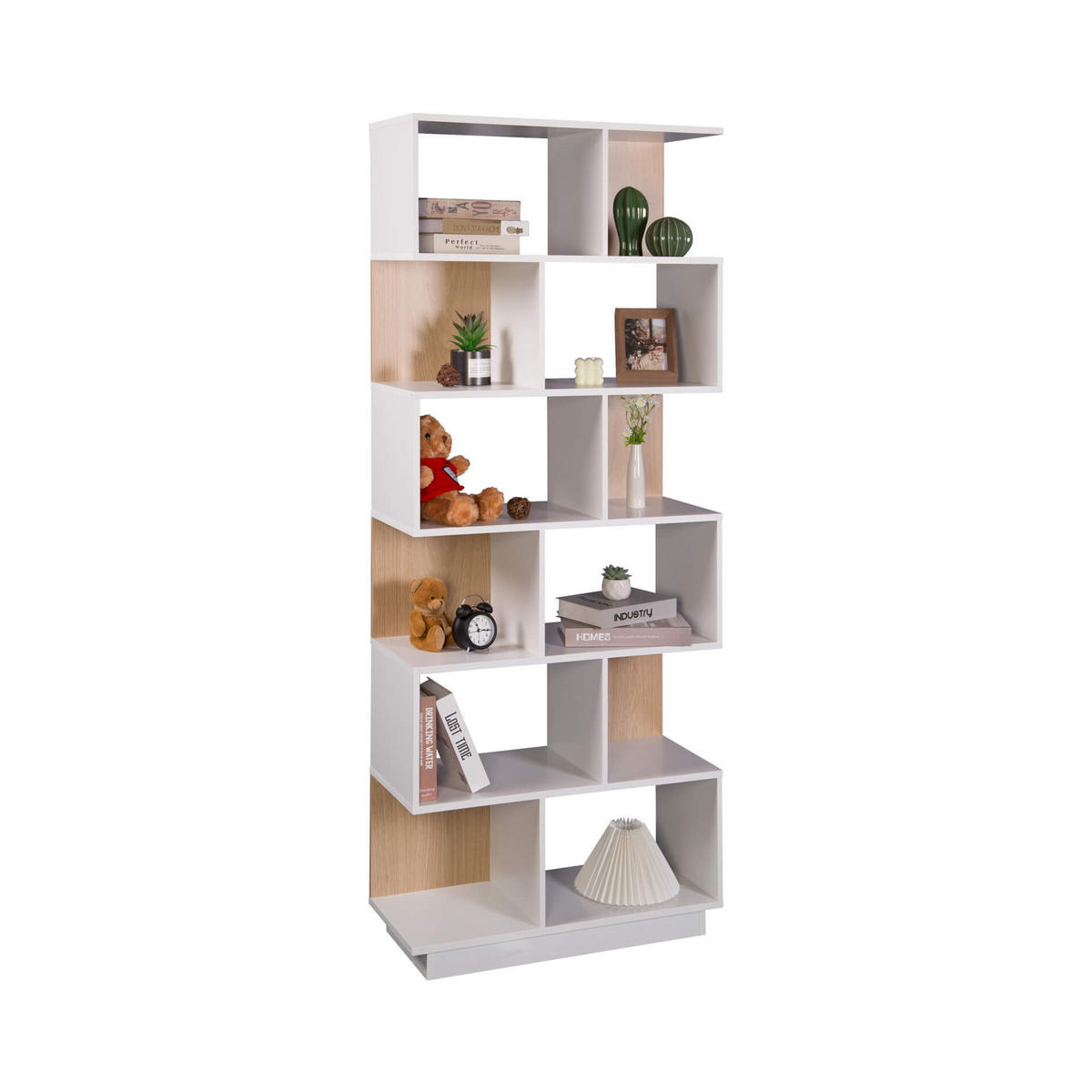BÜCHERREGAL Weiß 29,5/70/180 cm - Weiß, Holzwerkstoff (70/180/29.5cm) - Mobili Rebecca