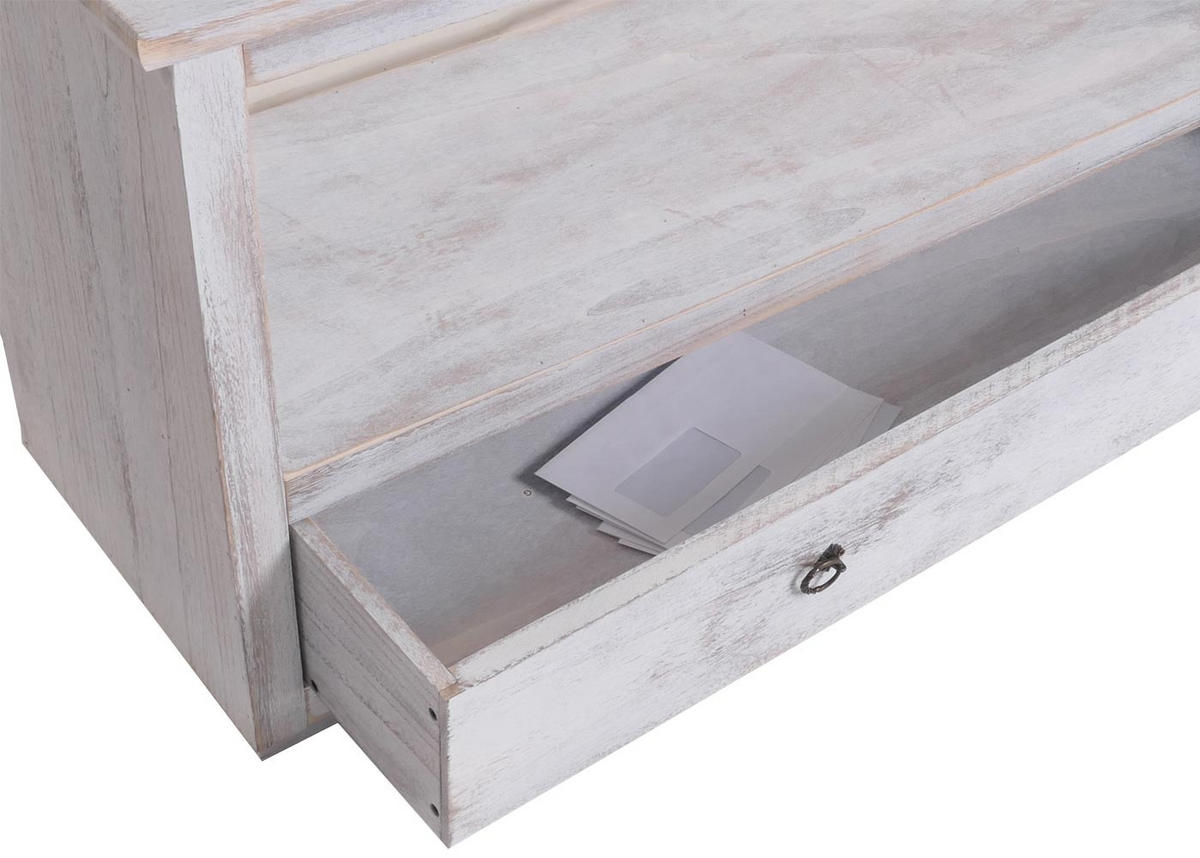 TV-RACK FERNSEHTISCH LOWBOARD Reinweiß - Weiß, Holz (110/53/39cm) - MCW