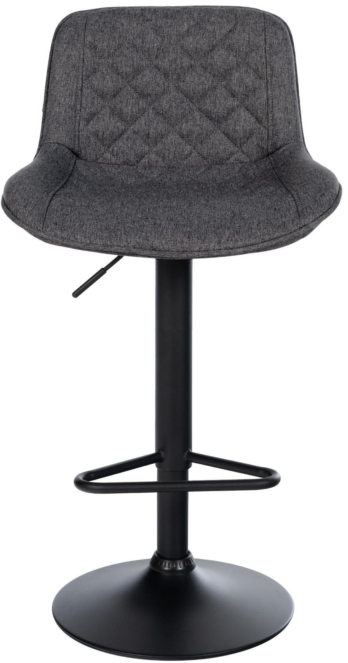 BARHOCKER Stoff Schwarz - Schwarz, Textil/Metall (50/84/52cm) - CLP
