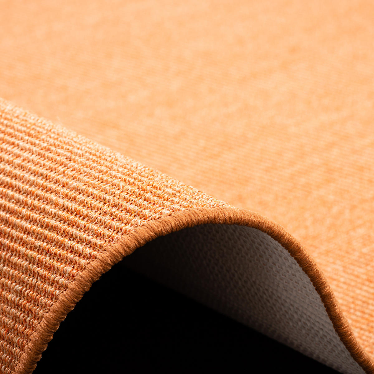 SISAL NATUR TEPPICH RUND - Orange, Textil (100/100cm) - Snapstyle