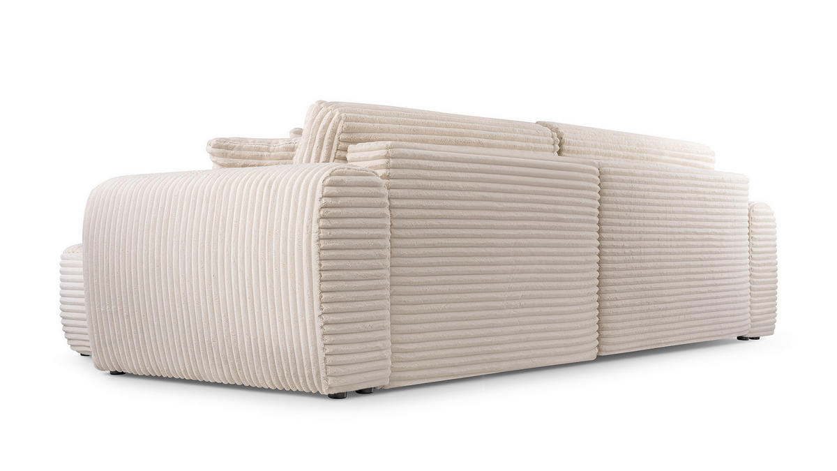 ECKSOFA HAPPO CORD PLUSH Dunkelgrau - Dunkelgrau, Textil (297/169cm) - Luxkor24