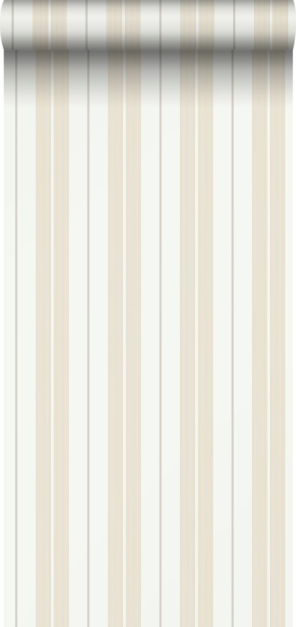 TAPETE Streifen 53 cm x 10.05 m - Beige, Papier (53/1000cm) - Sanders & Sanders