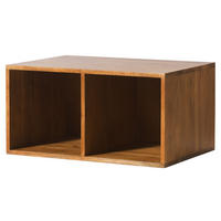 WÜRFELREGAL Akazie 60x40x30 natur lackiert MONTREAL #134 - Braun, Holz (60/30/40cm) - Massivmoebel24