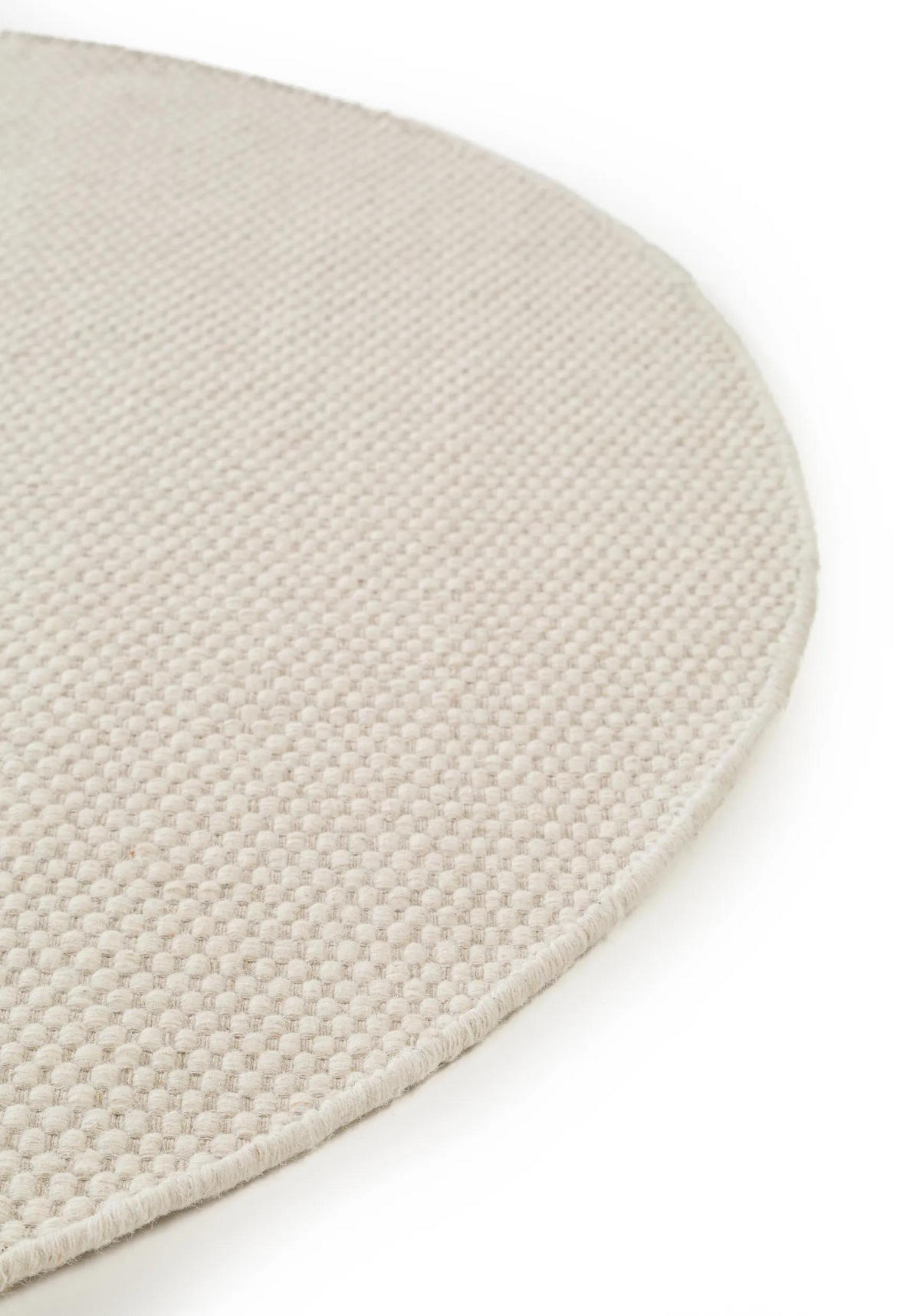 VLNĚNÝ koberec Rocco Bílá ø 150 cm kulatý - bílá, textil/přírodní materiály (150/150cm) - benuta Pure