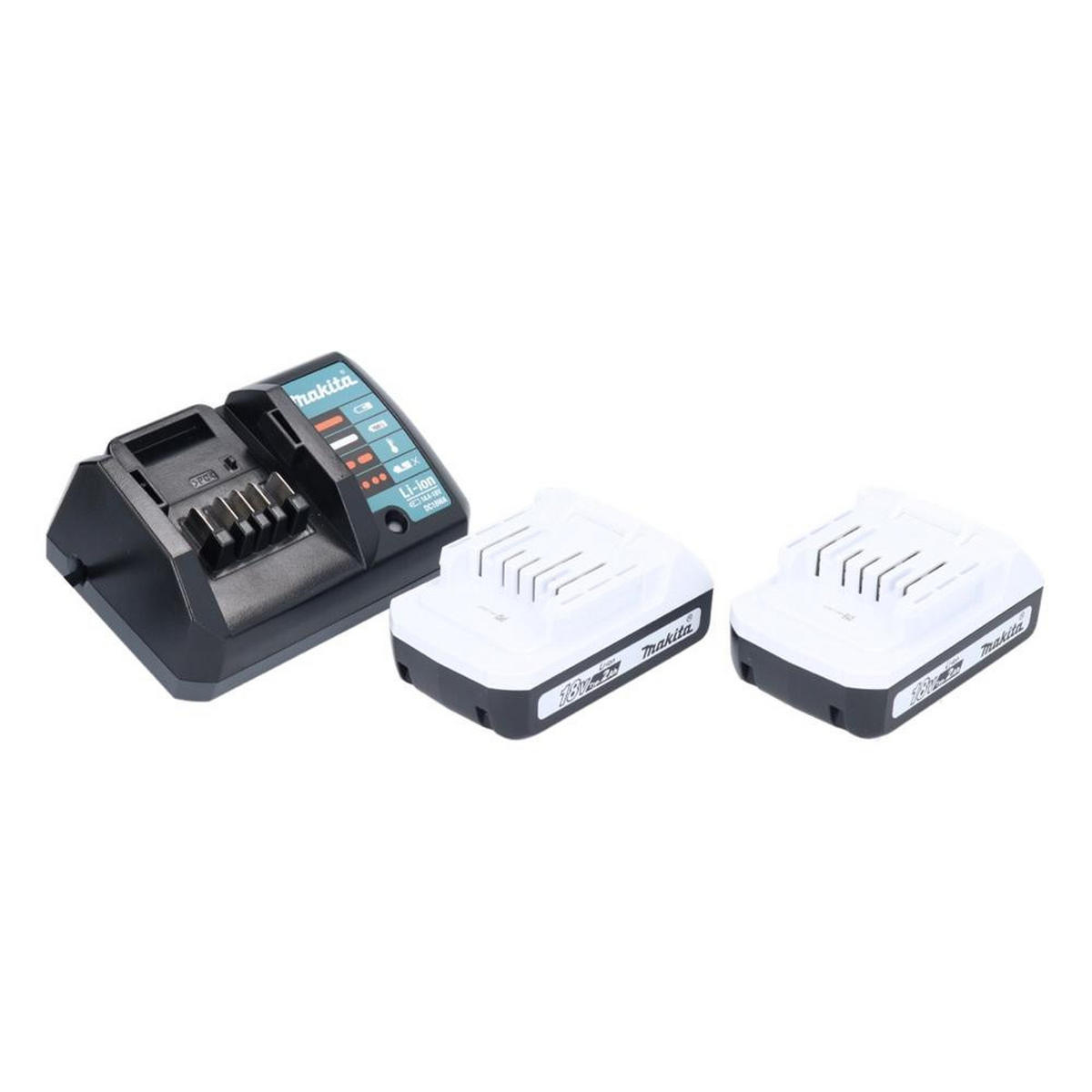 MAKITA HP 488 DAEX1 Akku Schlagbohrschrauber 18 V 42 Nm G-Serie + 2x Akku 2,0 Ah + Ladegerät + 74 tlg. Zubehörset + Koffer - Multicolor, Kunststoff (42/315/14cm) - Makita