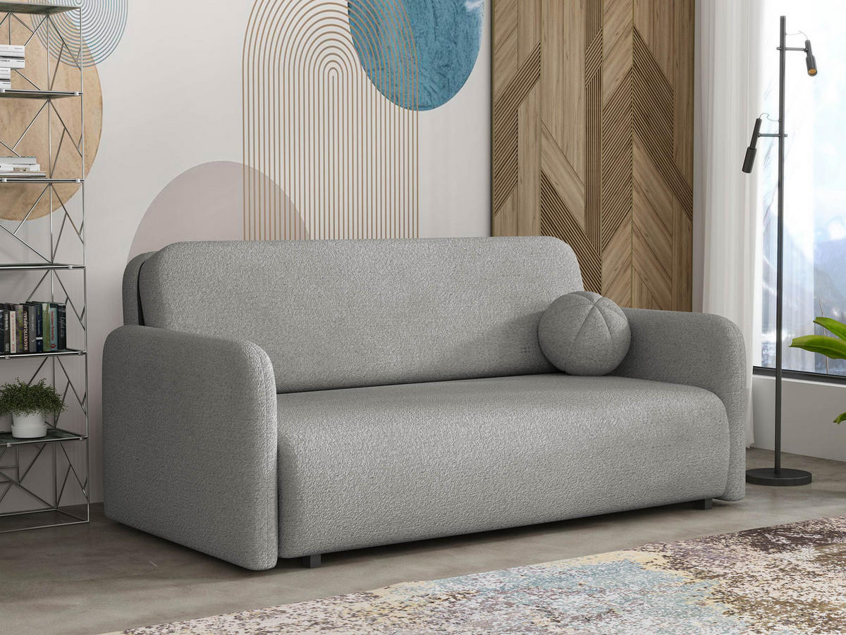 SCHLAFSOFA Viva Sun IV - Schwarz/Grau, Holz/Textil (170/85/103cm) - MIRJAN24