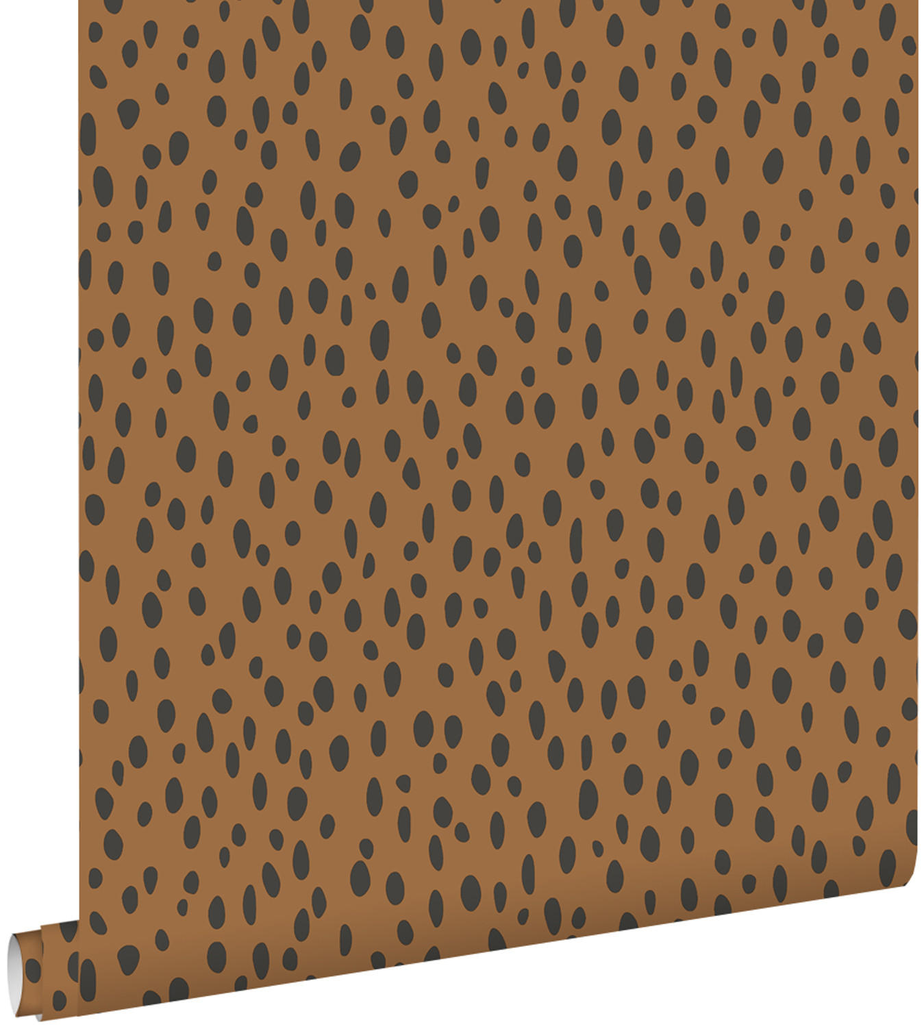 TAPETE Punkte 53 cm x 10.05 m - Orange, Papier (53/0.1cm) - ESTAhome