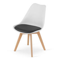 ESSZIMMERSTUHL Lars - Hellbraun/Schwarz, Holz/Textil (49/82/49cm) - Home Collective