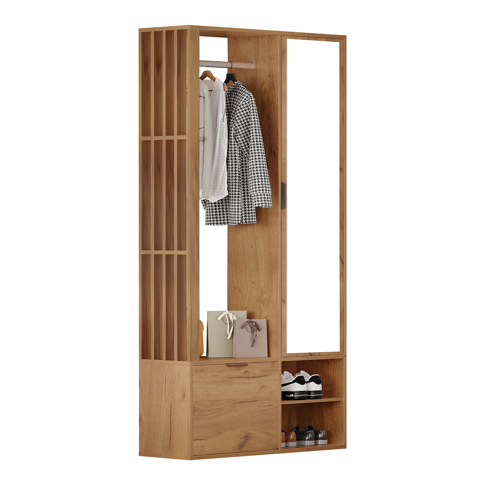 DULAP HOL 100 cm 6in1 cu uscator haine