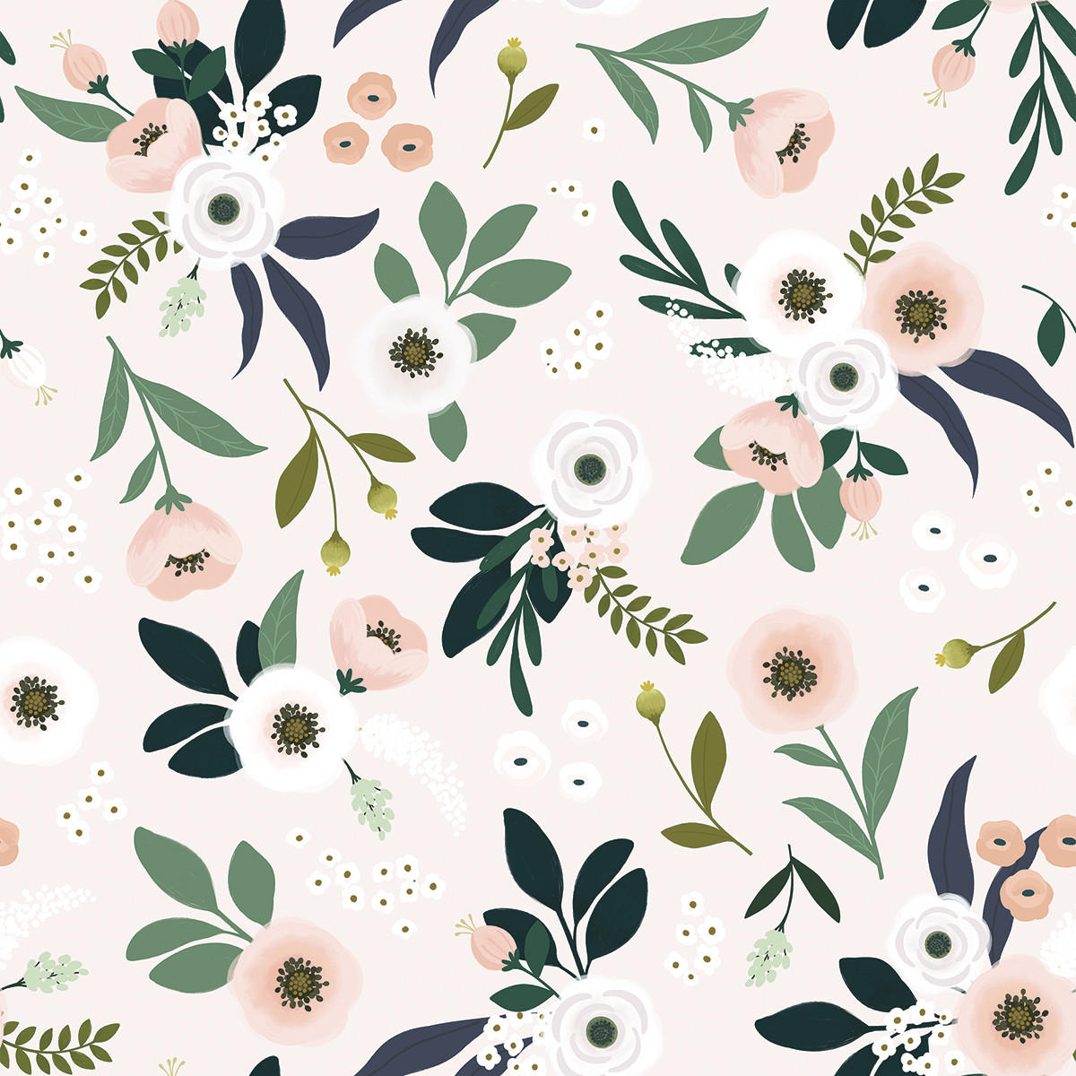 VLIESTAPETE Wonderland 50 cm x 10 m rosa Hintergrund - Pink/Multicolor, Papier (50/1000cm) - Lilipinso