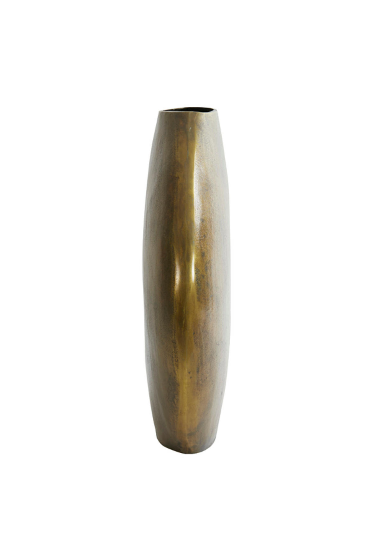 VASE Positano Bronze 53/7/53 cm - Bronzefarben, Metall (53cm) - Light & Living