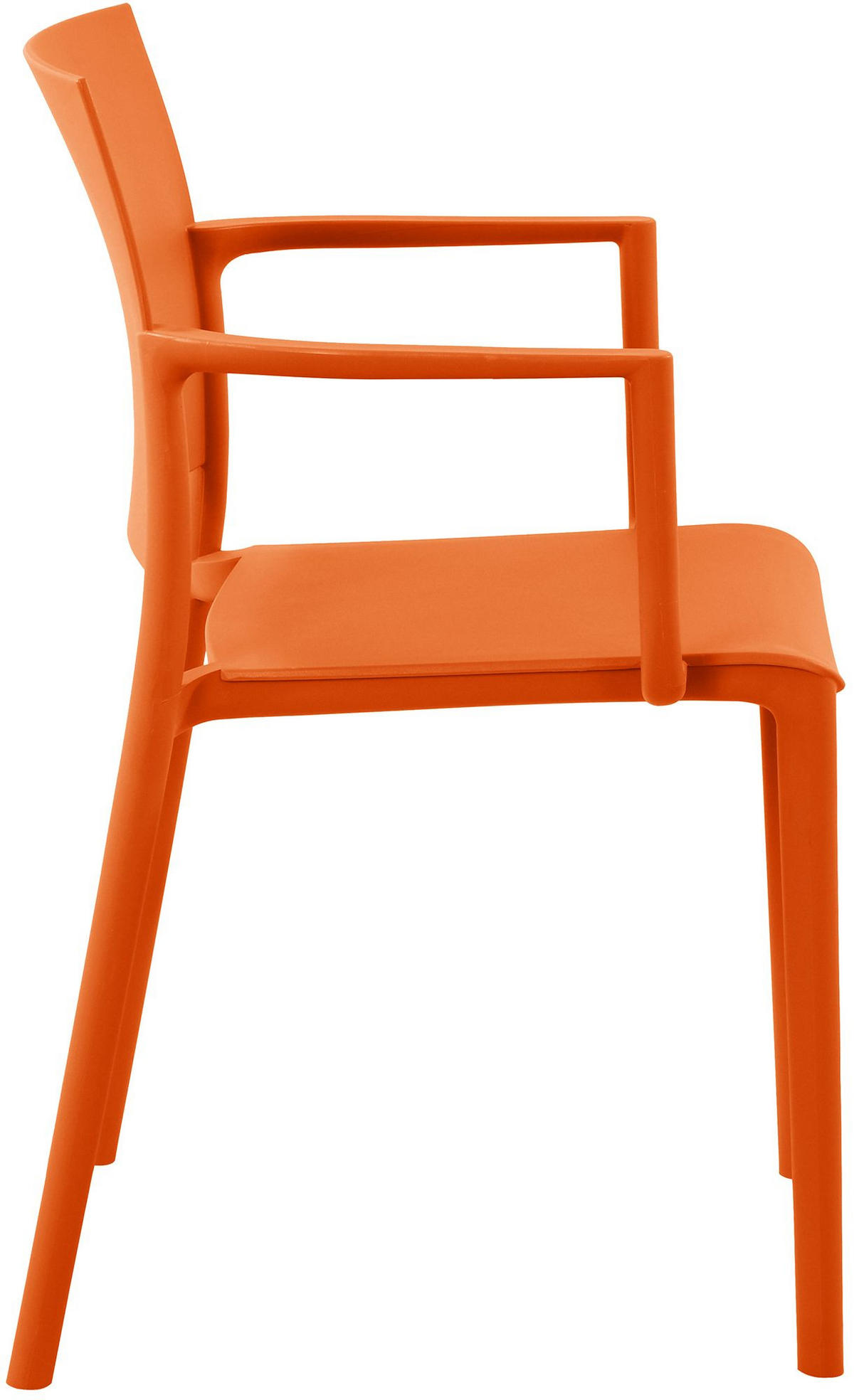 GARTENSTUHL Kunststoff Orange - Orange, Kunststoff (57/81/52cm) - CLP