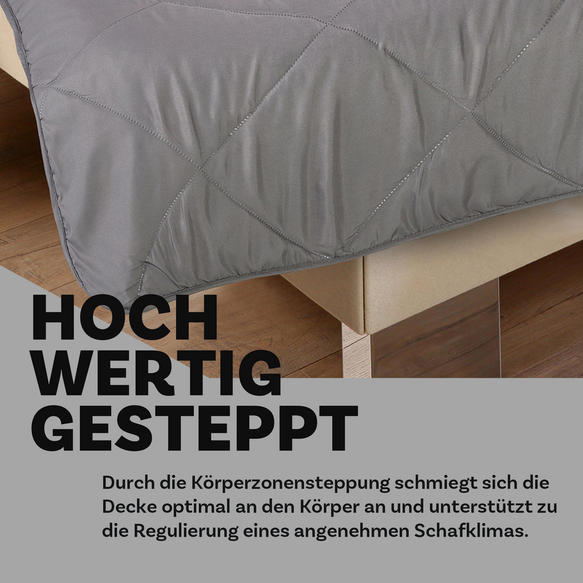 SOMMERBETT Steppbett leicht Taupe 135x200 cm - Taupe, Textil (135/200cm) - Bestlivings