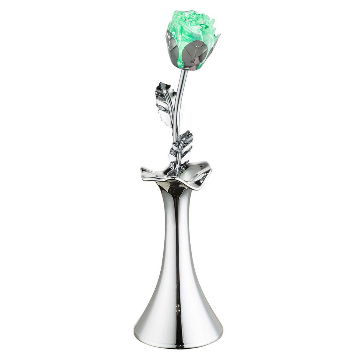 LED TISCHLEUCHTE JIMMY Chrom Silber - Silberfarben, Metall (8.2/8.2/29cm) - Globo Lighting