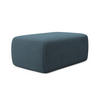 POUF Strukturstoff Stoff Blau - Blau/Blaugrau, Kunststoff/Textil (102/40/62cm) - Makamii