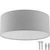 DECKENLEUCHTE Circum ,40 x 15,5 cm ,grau - Grau, Kunststoff (40/40/15.5cm) - tectake