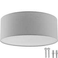 DECKENLEUCHTE Circum ,40 x 15,5 cm ,grau - Grau, Kunststoff (40/40/15.5cm) - tectake