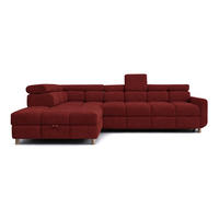 ECKSOFA - BUN - Rot - Arena 8 - Links - Rot, Holzwerkstoff (276/209cm) - Möblo