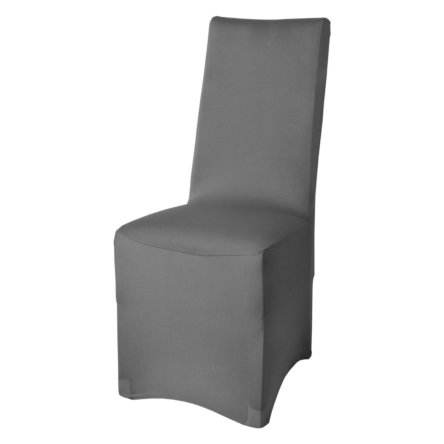 Beautissu Stuhlhusse Grau 45x95 cm