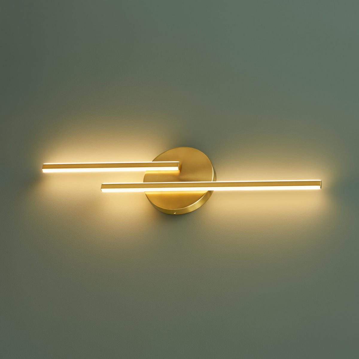 WANDLEUCHTE Pia, Messing, 80cm - Goldfarben, Metall (4/80/20cm) - KOSILUM