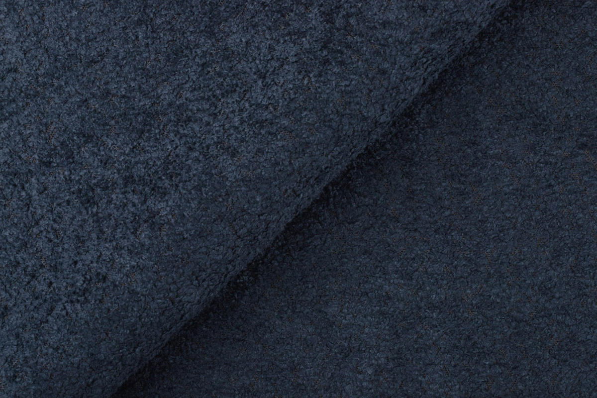 SOFA FEBE 2-Sitzer, marineblau - Blau/Schwarz, Holz/Textil (160/82/96cm) - Courtois Laville