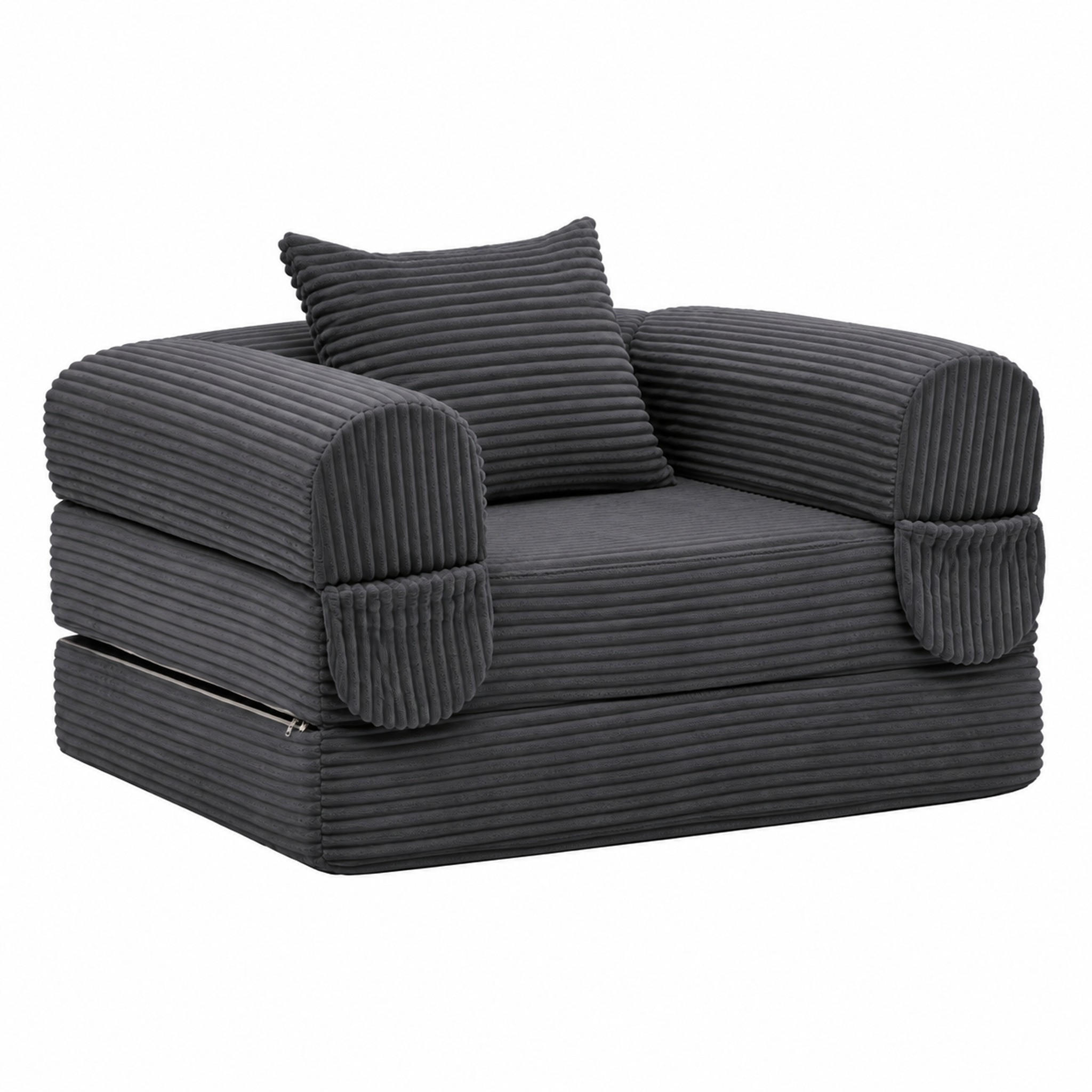 Meubliv Schlafsofa Grau 85x65x120 cm