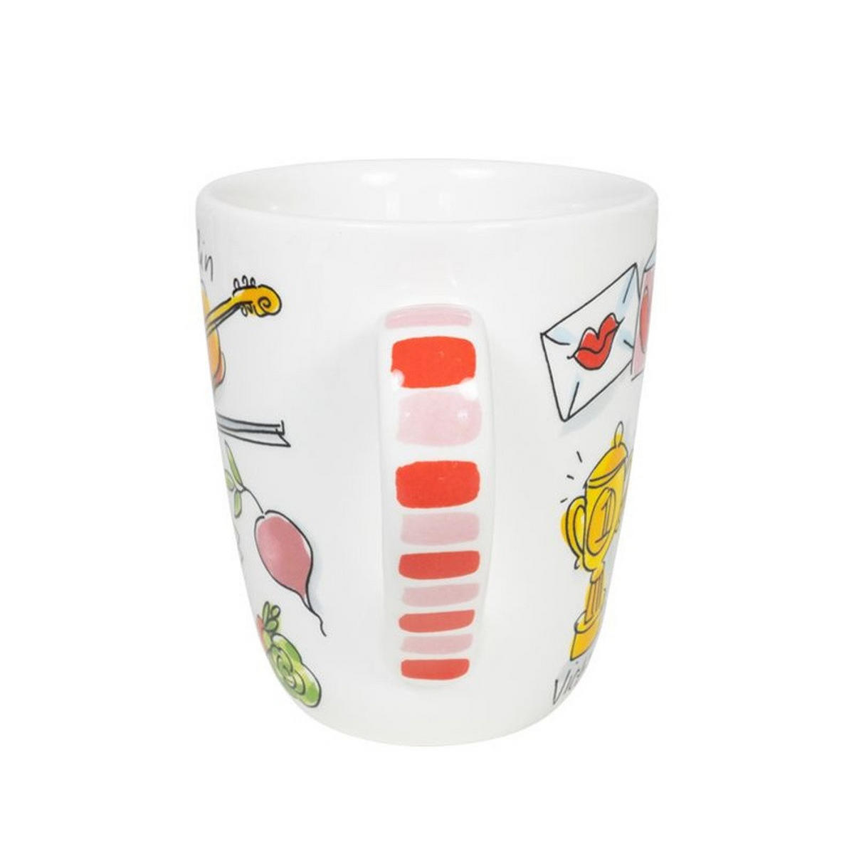 BECHER Love Letter V in Bunt - 350 ml - Multicolor, Keramik (0.35L) - Blond Amsterdam