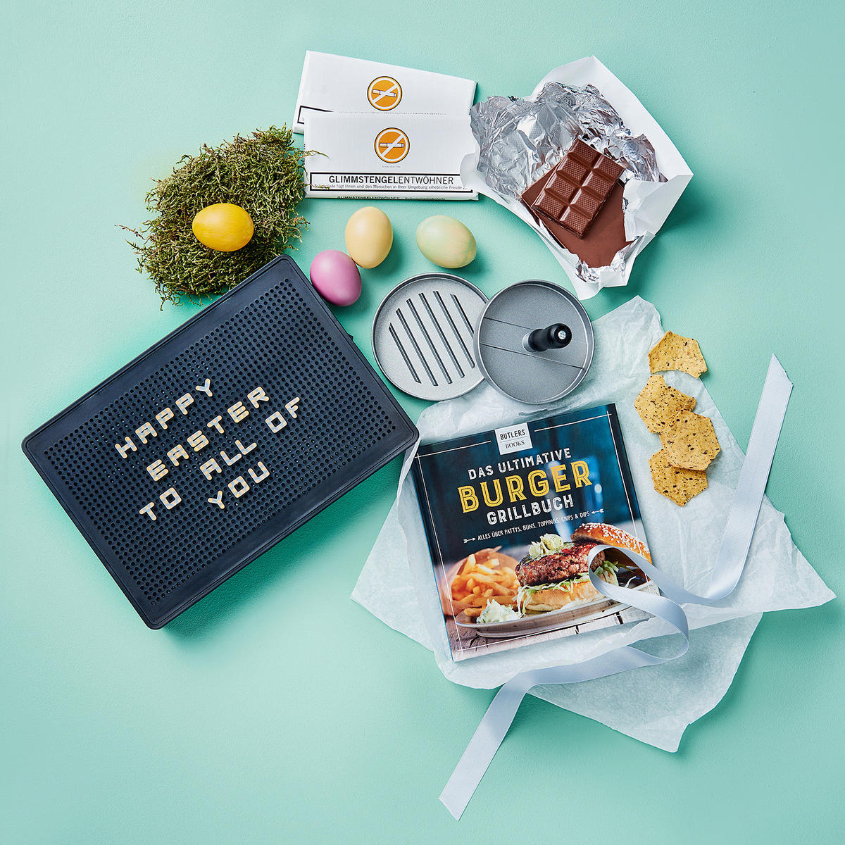 HAMBURGERPRESSE Paddy - Silberfarben/Schwarz, Metall (12cm) - Butlers