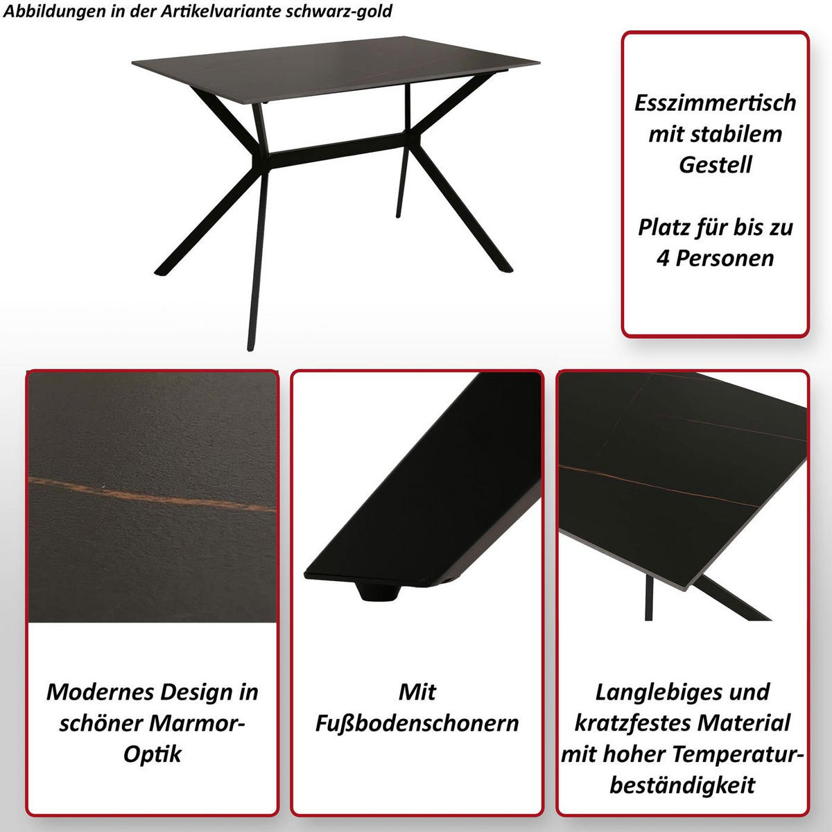 JÍDELNÍ STŮL hranatý šedý - šedá, kámen (70/120/76cm) - MCW