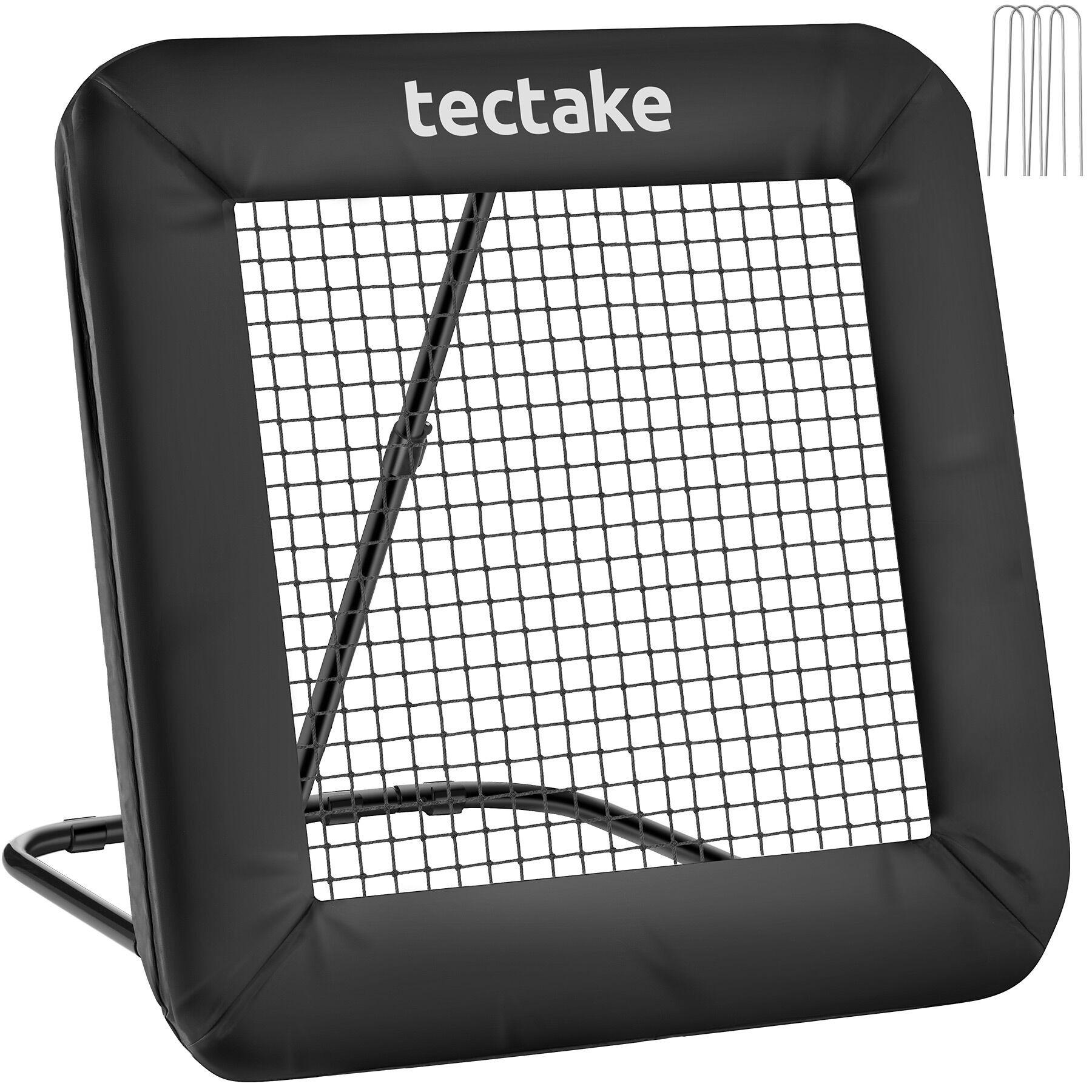 REBOUNDER FÜR FUSSBALL Alphonso, 100 x 100 cm, schwarz - Schwarz, Kunststoff (100/95cm) - tectake