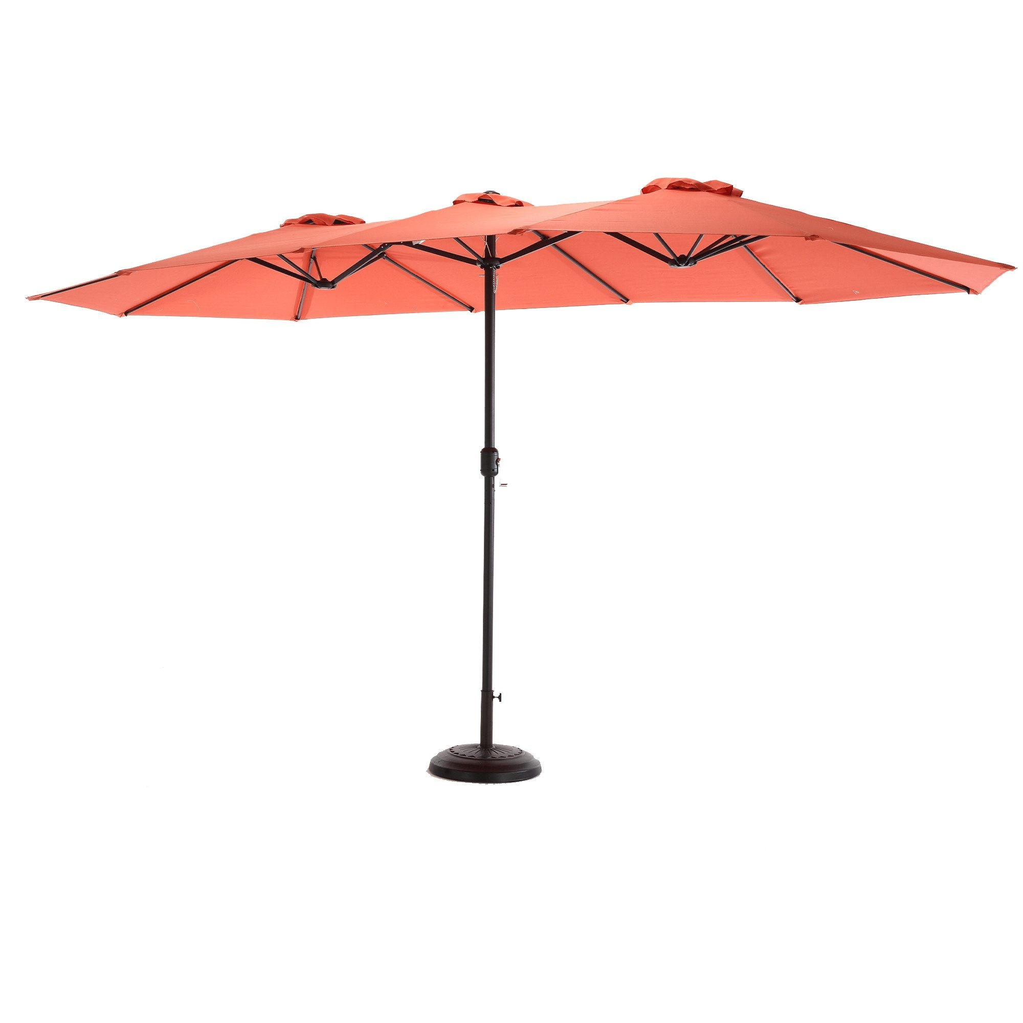 SONNENSCHIRM 453x267cm,Aluminium,Sonnenschutz,Orange - Orange, Metall (453/267cm) - LVHOM