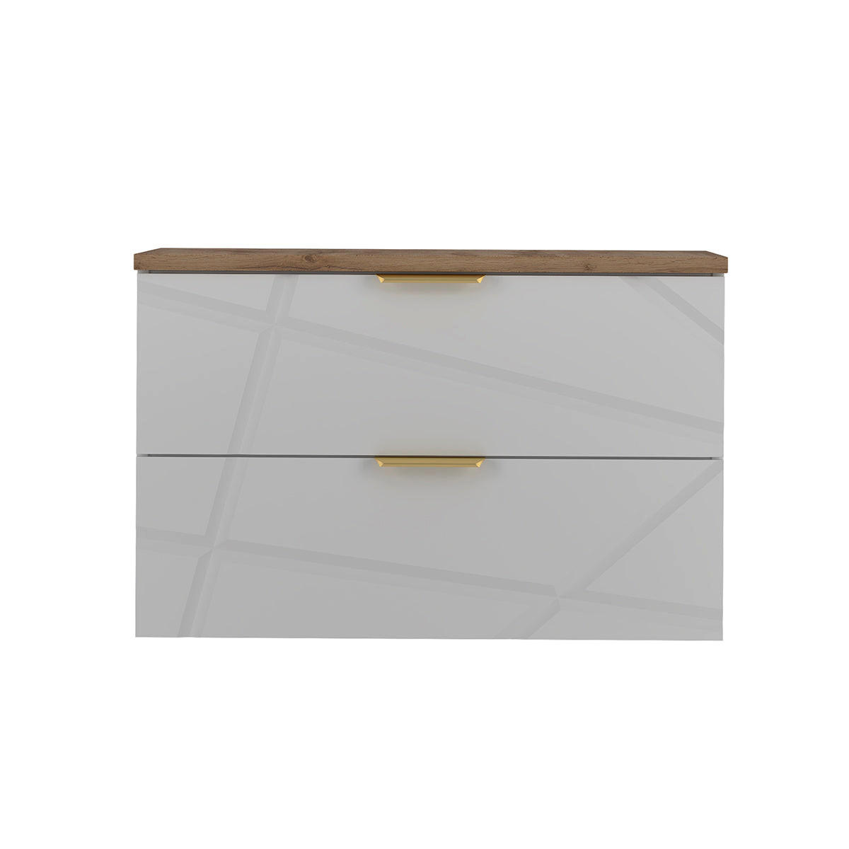 WASCHTISCHUNTERSCHRANK 80.6cm Aurora Weiß - Weiß, Holzwerkstoff (80.6/52.2/46.5cm) - Petits-meubles