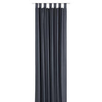 SCHLAUFENVORHANG IM UNI DESIGN DOVE Blickdicht - Anthrazit, Textil (140/0.5/255cm) - Tom Tailor
