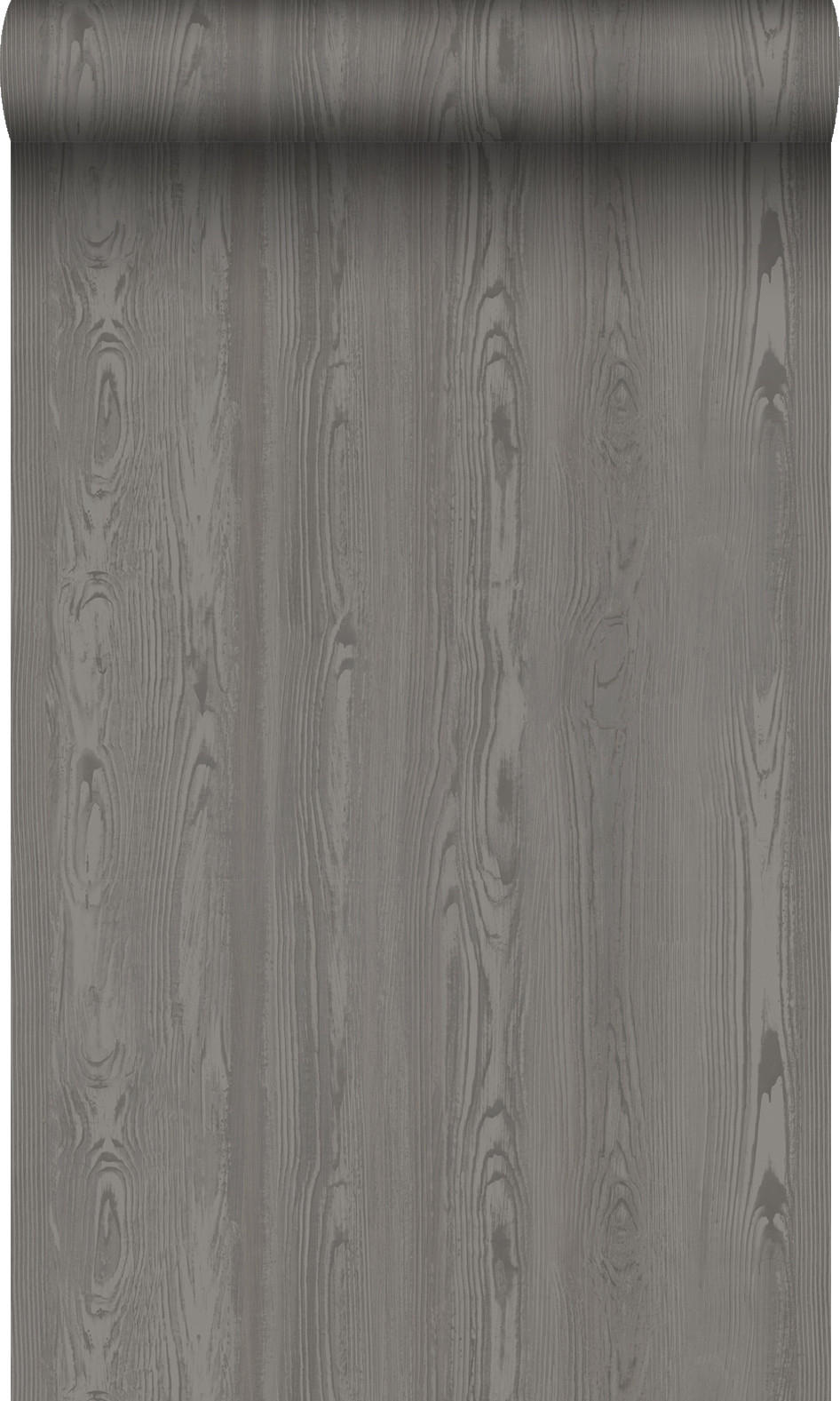 TAPETE Holzoptik 53 cm x 10.05 m - Grau, Papier (53/1000cm) - Origin Wallcoverings