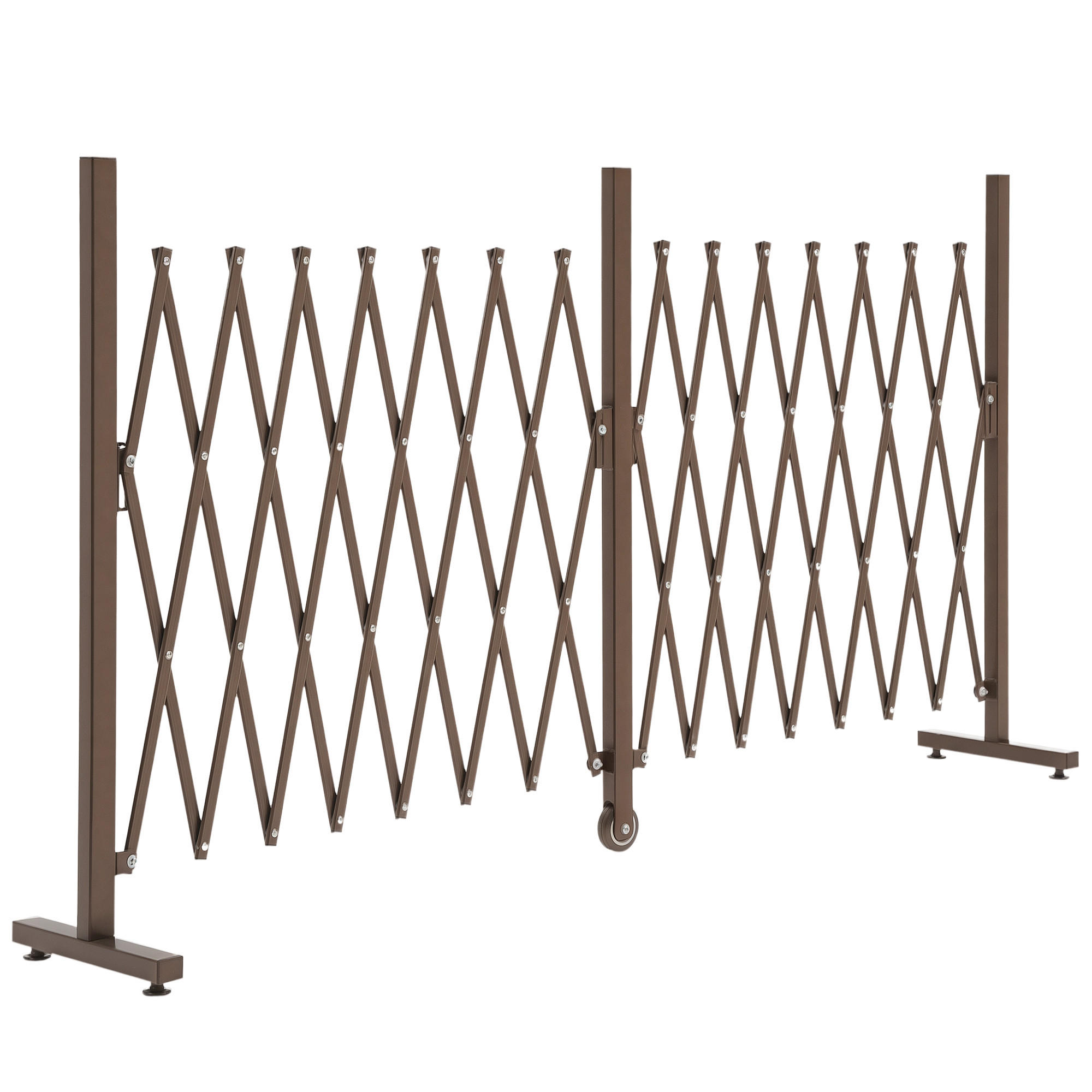 ComfortXL Scherenggitter Dunkelbraun 31x103 cm