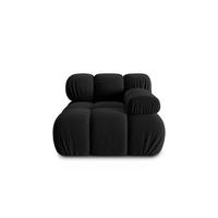 MODUL rechts Bellis aus Samt schwarz - Schwarz, Textil (94/70/94cm) - Micadoni