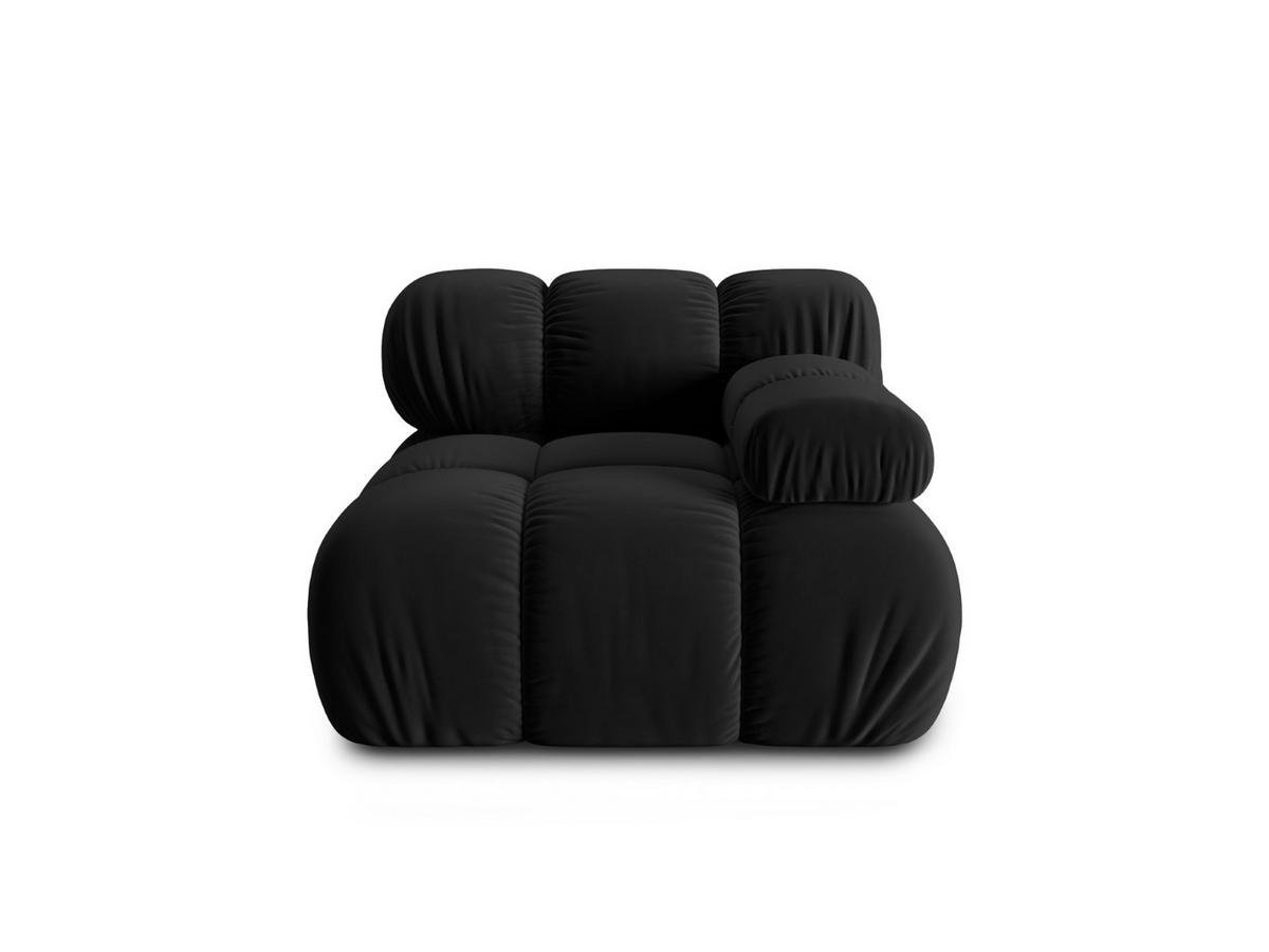 MODUL rechts Bellis aus Samt schwarz - Schwarz, Textil (94/70/94cm) - Micadoni