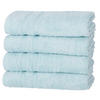 HANDTÜCHER 50x100 cm 450g/m2 im 4er Set, Handtuch Aqua - Pastellblau, Textil (50/100cm) - Carpe Sonno