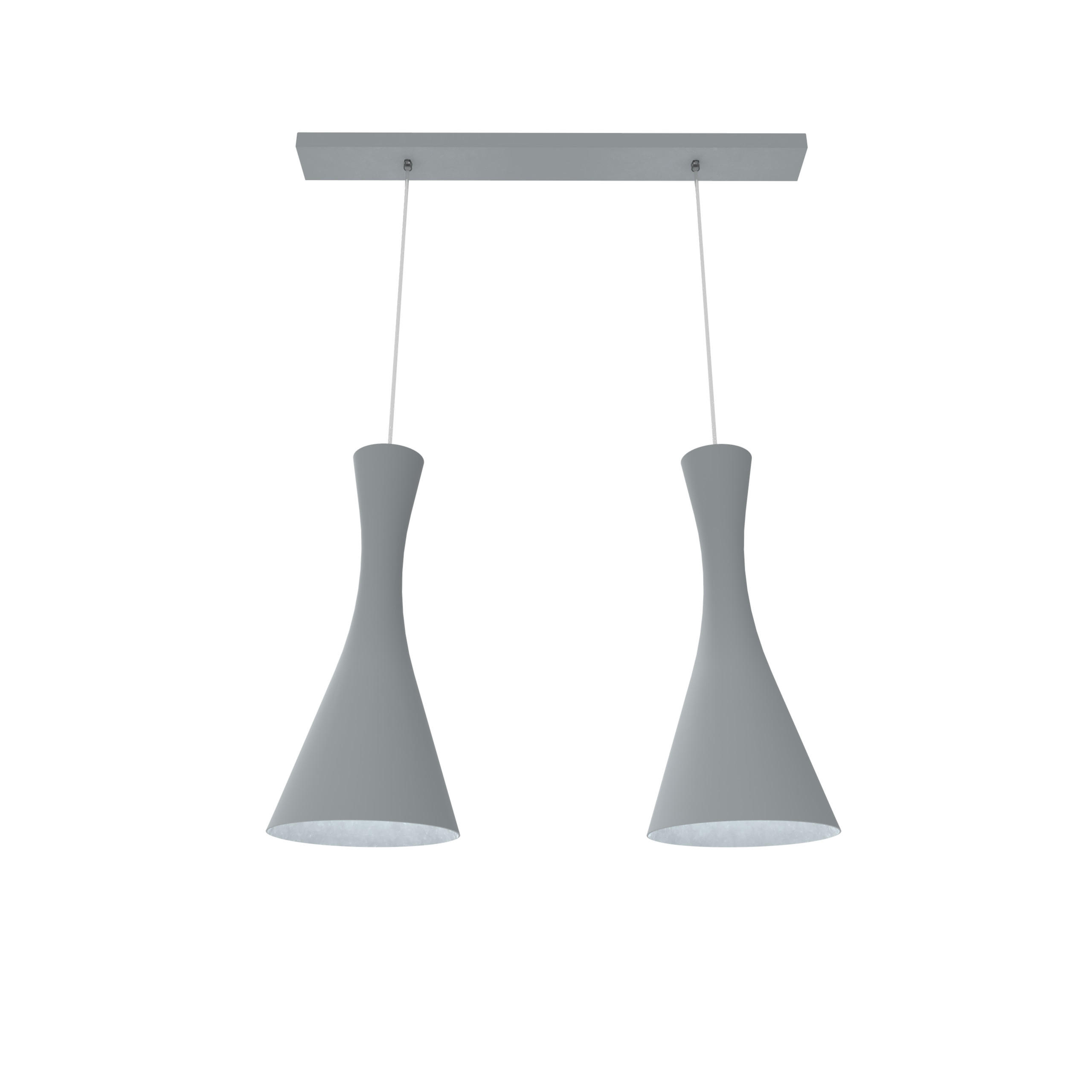 HÄNGELEUCHTE - Grau, Metall (20/70/120cm) - Lumicom