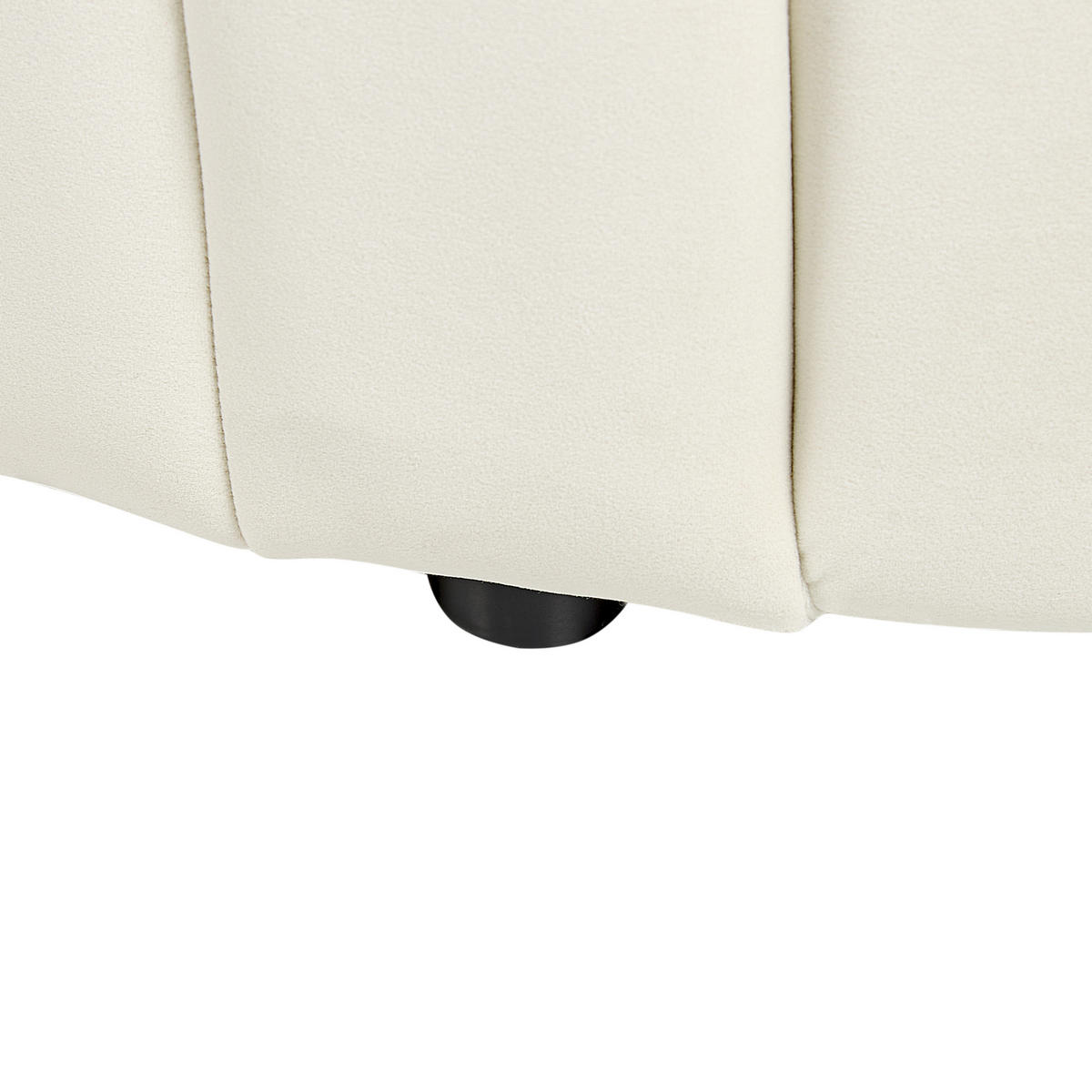 SESSEL Samtstoff cremeweiß Malung - Weiß, Textil (79/67/79cm) - Beliani