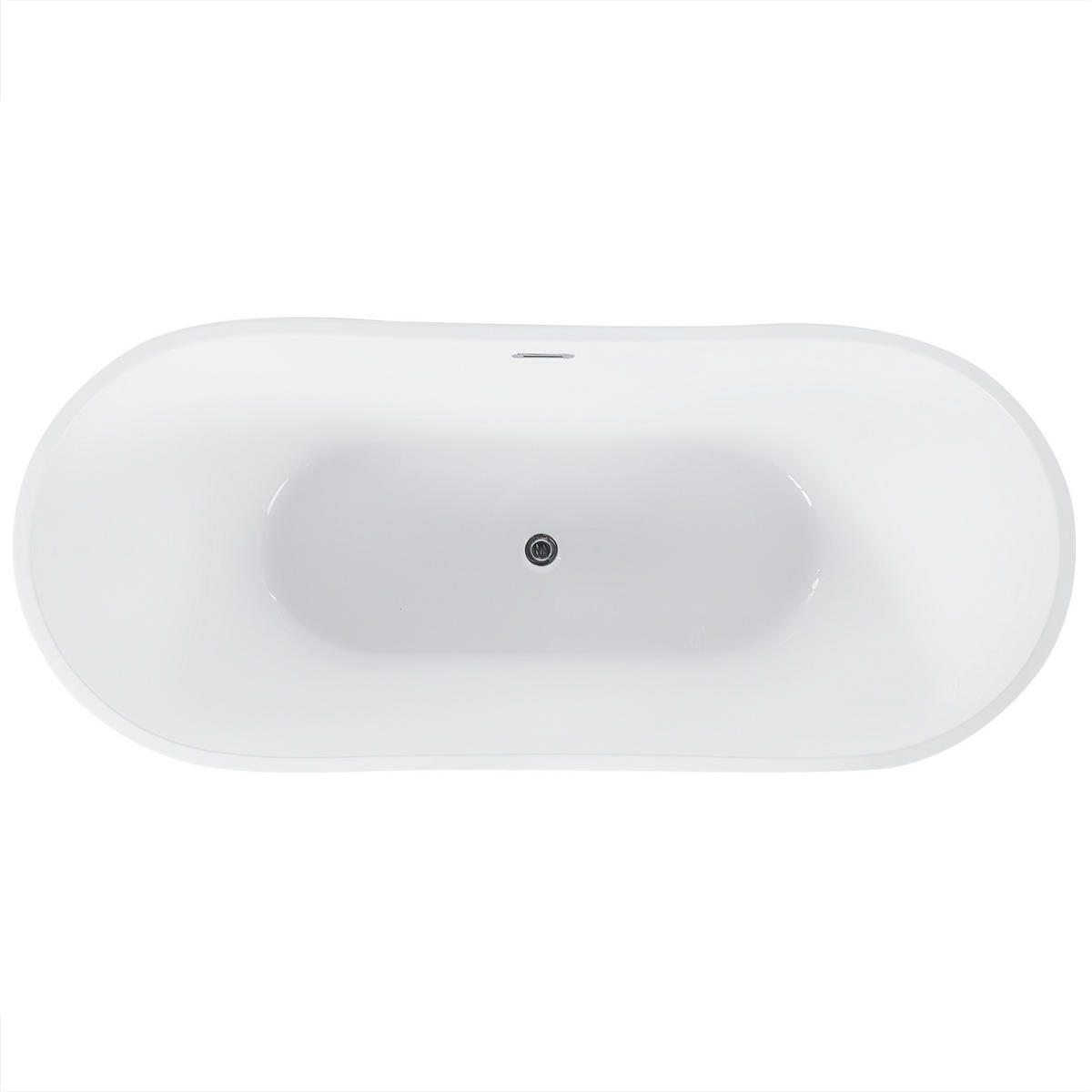 BADEWANNE FREISTEHEND 77x170x72 cm grün Antigua - Grün, Kunststoff (77/72/170cm) - Beliani