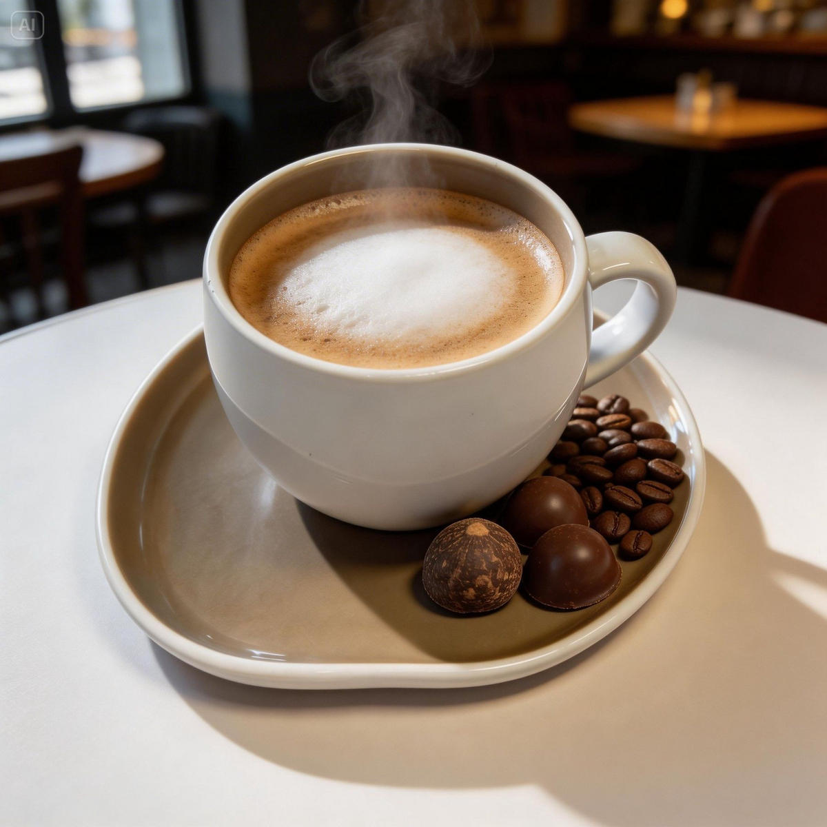 KAFFEETASSEN-SET LUMI beige 12 tlg. - Beige, Keramik (38/10/38cm) - Mulex