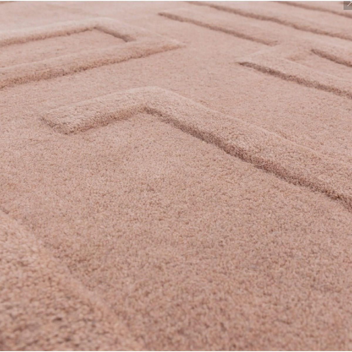 TEPPICH Moderner handgetufteter aus reiner Wolle für Wohn- und Schlafzimmer ZEMA Rosa 160 x 230 cm - Pink, Naturmaterialien (160/230cm) - Novatrend