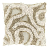 DEKOKISSEN Calin Weiß 45/45/8 cm - Weiß, Textil (45/45cm) - Unique Living