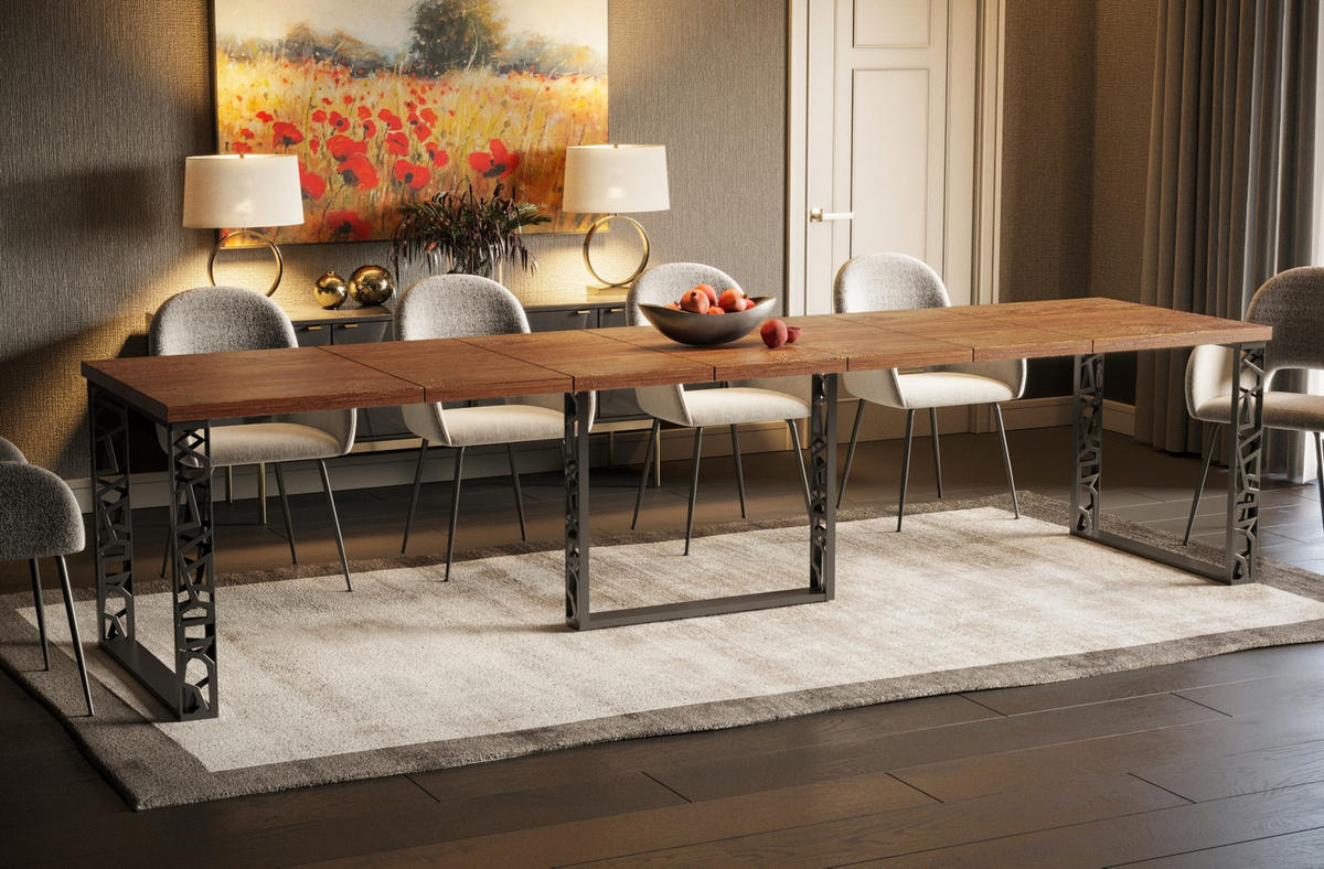 ESSTISCH Ewerest Max ausziehbar - Eiche San Remo, Holzwerkstoff (130/85/76cm) - Endo-Moebel