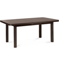 ESSTISCH COSPE ausziehbar bis 200cm, Walnuss dunkel - Walnussfarben, Holz (160/77/90cm) - KONSIMO®